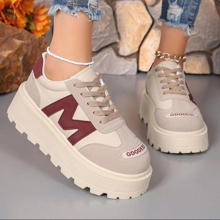 Brand Design New Women Casual Shoes Height Increasing Sport Wedge Shoes Air Cushion Comfortable Sneakers  De Mujer I34