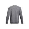 Under Armour Solid Logo Print Crew Neck Sweatshirt Men Tops Peach Grey 1374250-012