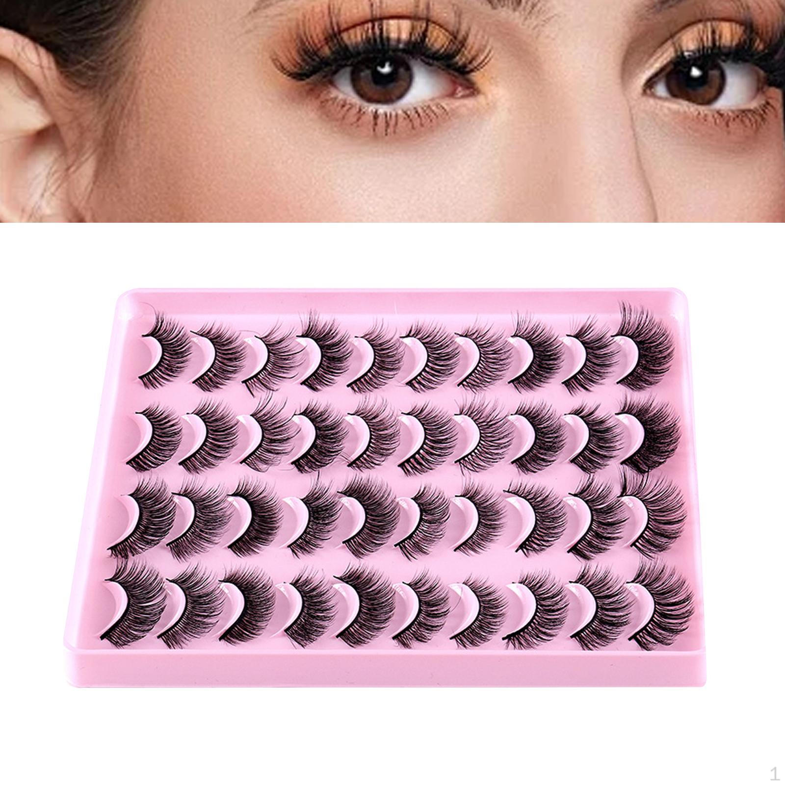

Black False Eyelashes Long Lashes Makeup Tools Dramatic 5D Handmade Professional for