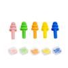 5Pairs Soft Ear Plug Waterproof Comfort Colorful Silicone Earplugs Ear Protection Sound Insulation Anti-Noise for Sleep Swimming