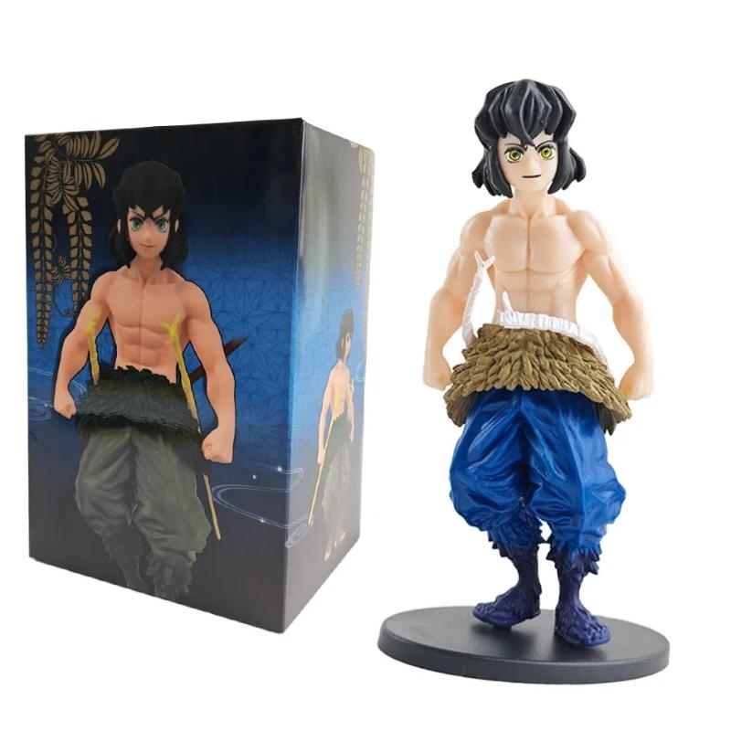Animefigur Kamado Tanjirou Nezuko Demon Slayer Figur Actionfigurer PVC Modell Leksaker Zenitsu Figur Inosuke Kimetsu No Yaiba
