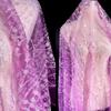Lace Fabric with Gold Sequins and Mesh Bronzing Wave Fringes Sew Stage Clothes Evening Wedding Dress Accessories 130CM Wide