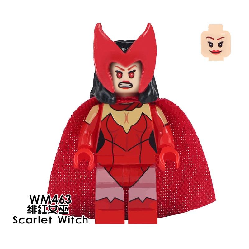 Lady Thor Loki Batman Knight Minifigures Scarlet Witch Building Blocks Avenger Kids Toys