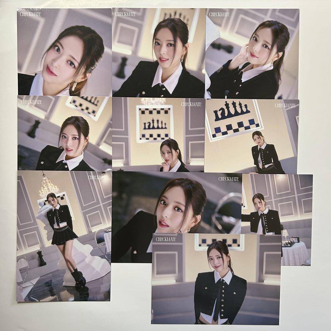 

[USED] ITZY Yuna Checkmate Random Trading Cards Random Trading Complete Set of 10