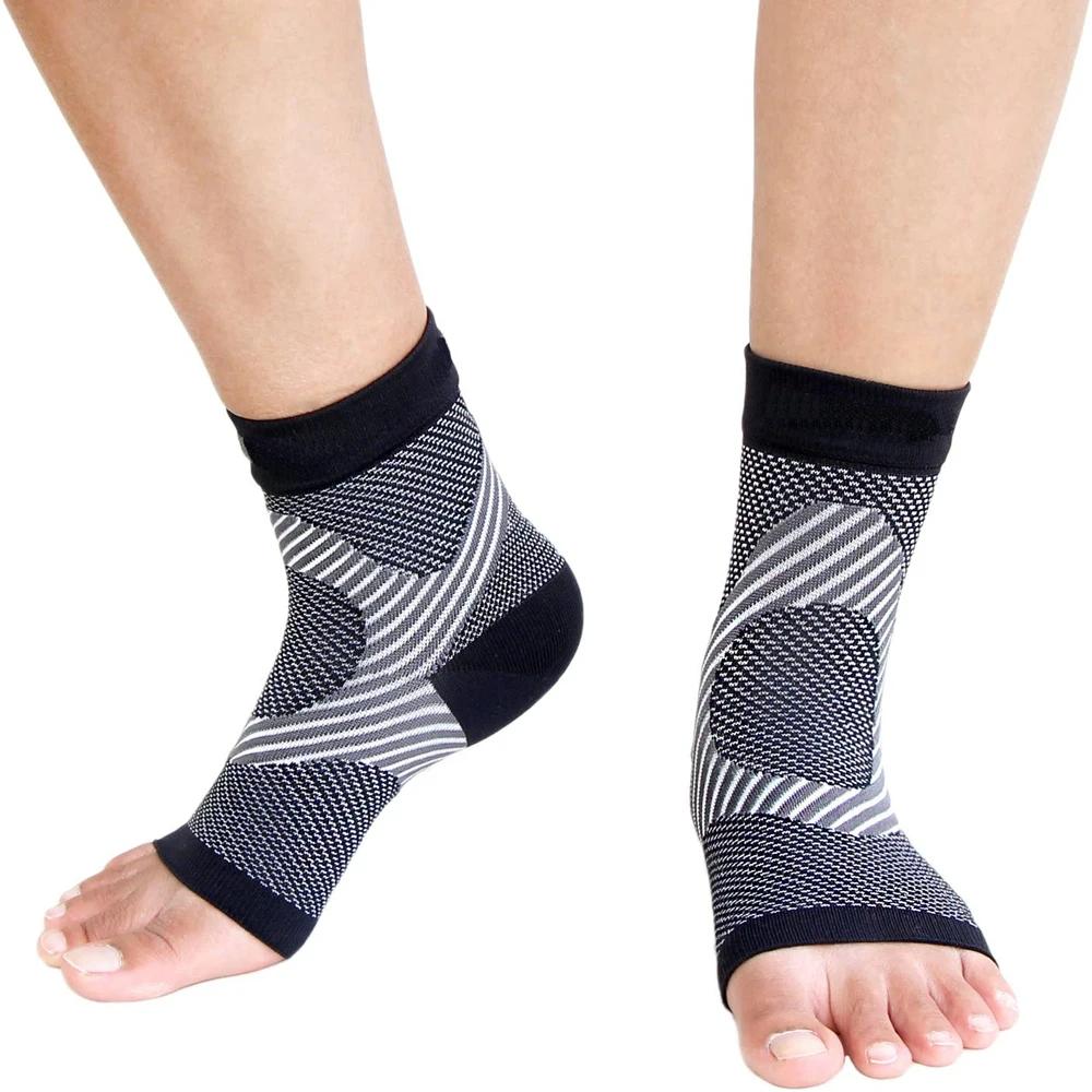1Pair Plantar Fasciitis Relief Compression Socks For Women And Men,Moisture Wicking,Open Toe,Improve Circulation,Reduce Swelling