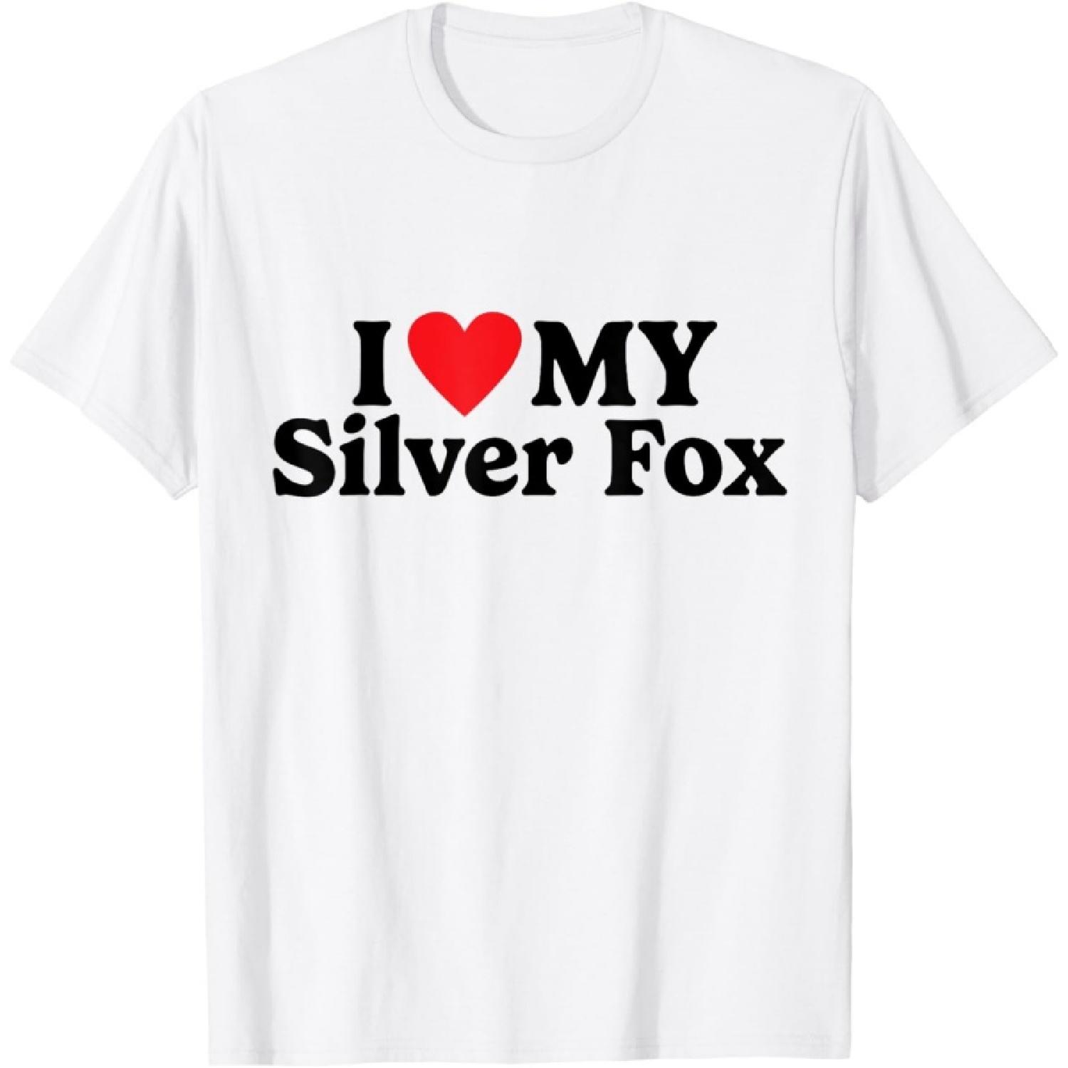 I love my Silver Fox T-Shirt XXXXXL белый