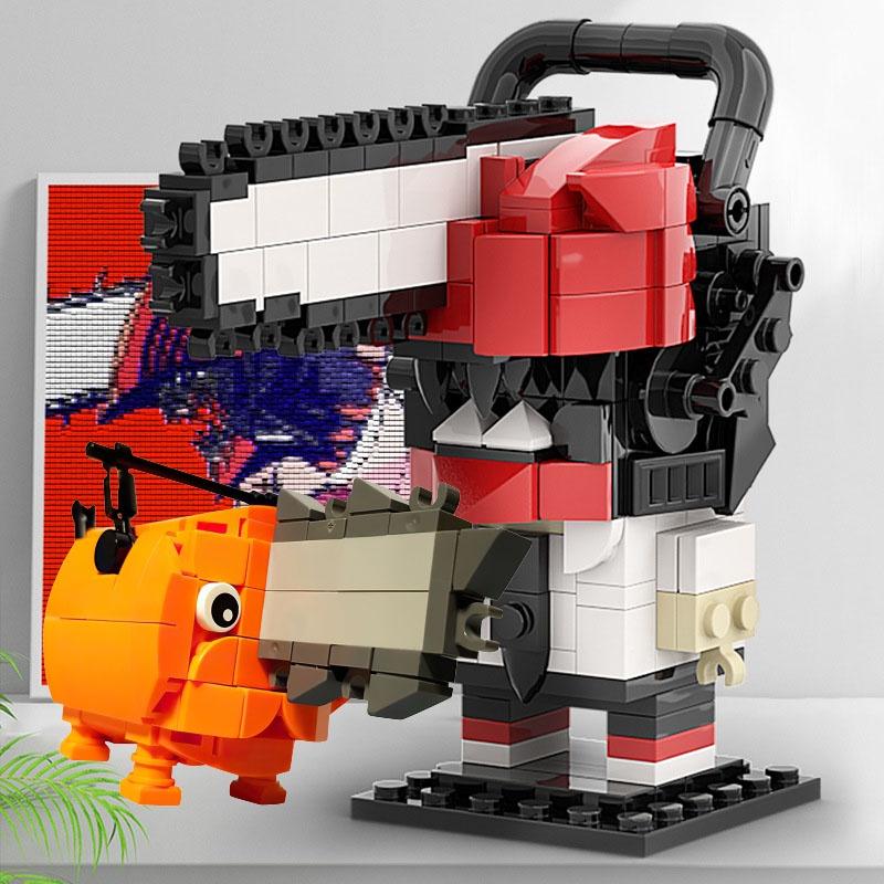 Pochita 132pcs Denji Power Building Blocks Figures Model Birthday Gift