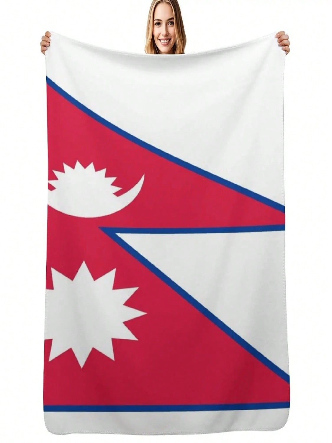 

Superb Flag Of Nepal And Its Red And White Colors 75X95CM сірий колір