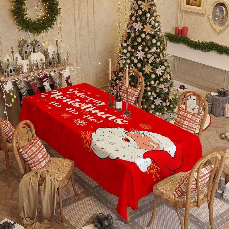 Christmas Tablecloth, New Year Round Tablecloth, Atmospheric Decoration, Coffee Table Cloth, Spring Festival Tablecloth Cover