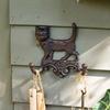 Nordic Vintage Wrought Iron Kitten & Puppy Wall Coat Hook for Home & Garden Decor