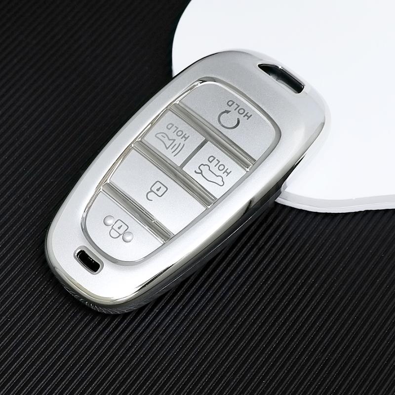 5/7/8 Buttons Car Key Case Cover for Hyundai Sonata Sel Ev 6 Ev 8 IONIQ 5 NEXO Tucson Sonata 2020 Grandeur 2020 Sonata Limited