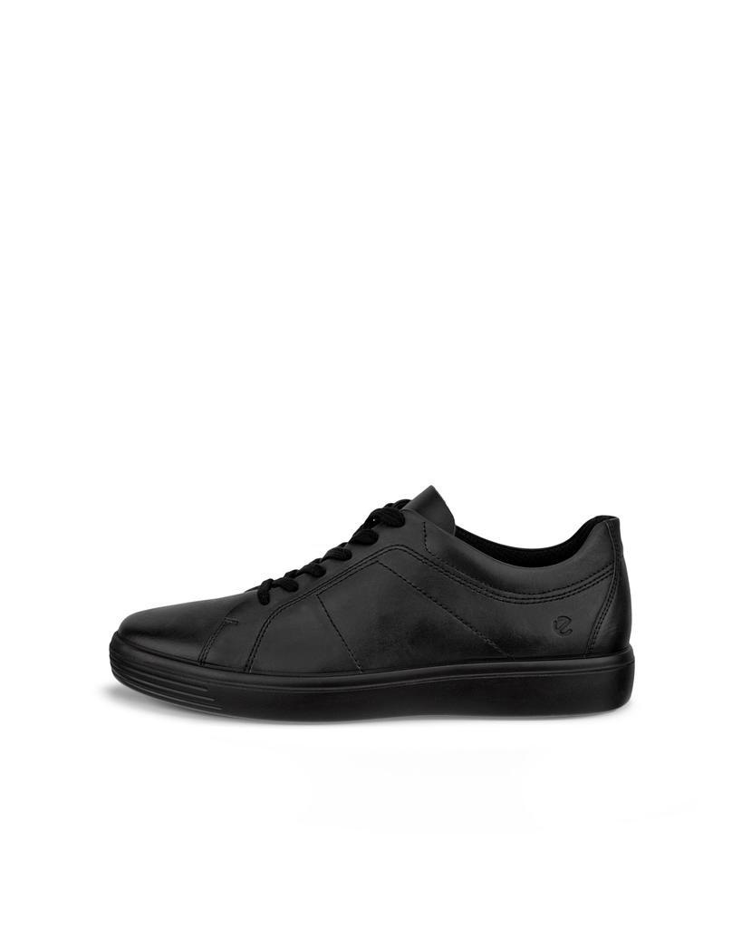 ECCO Classic Genuine Casual 3E Sneakers, Leather, Men's Sneakers, 53734402001, BLACK, 25.5 Cm,