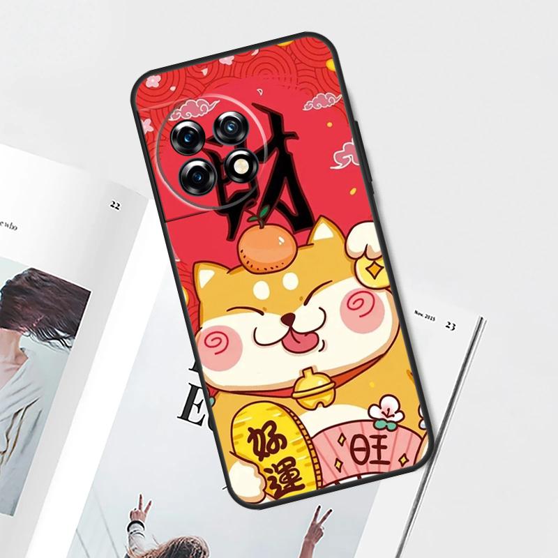 China cute lucky cat Case For OnePlus Nord CE 5 3 4 Lite N20 N30 OnePlus 15 13 12 11 10 Pro 12R 13R 10T 13T Cover