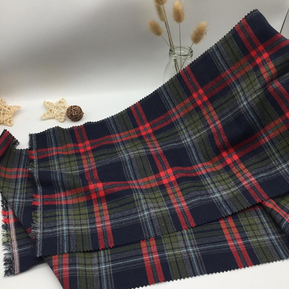 Christmas Plaid Fabric Check Print Polyester Squares Bundles Christmas Buffalo for Sewing Patchwork DIY Craft Holiday Decoration