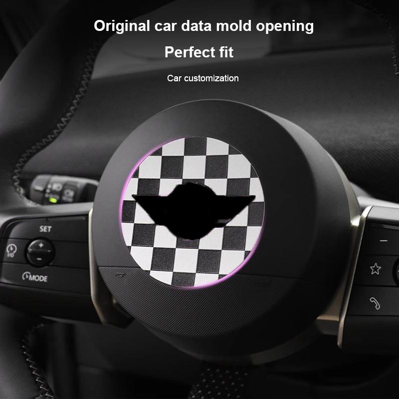 Leather Car Styling Steering Wheel Stickers For Mini Countryman U25 F65 F66 F67 Cooper S E SE J01 EV 2025 2025 3D Dedicated