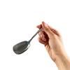 High-End 304 Stainless Steel Stone Texture Flat-Bottom Soup Spoon