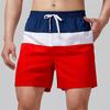 Casual Patchwork Color Latest 3D Digital Printed Men's Shorts for Comfortable Beach Wear