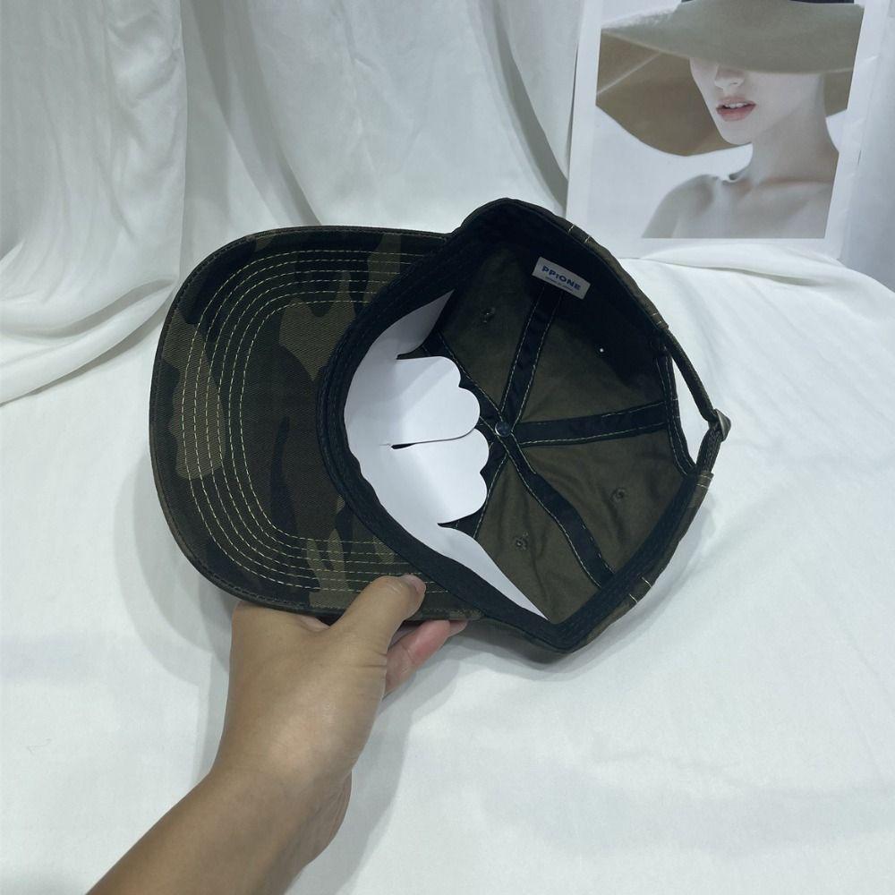 Adjustable Embroidery Baseball Hats Cotton Sunscreen Hats Camouflage Baseball Cap Outdoor Sports