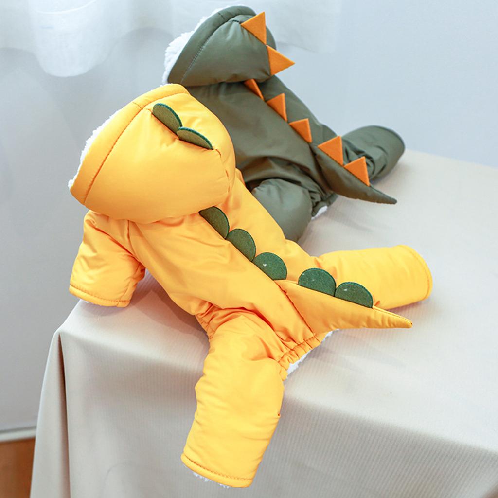 Dog Coat With Hood Dog Jumpsuit Dog Coat Dinosaur Dog Costume Winter Dog Clothes Dog Jumpsuit Costume Hoodie Dog Jacket