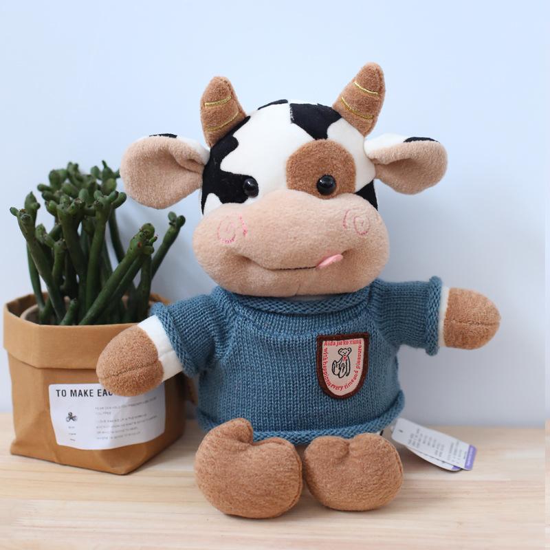 

Милая кукла Год Быка Плюшевая игрушка Подарок Кукла-теленок 30cm separate doll