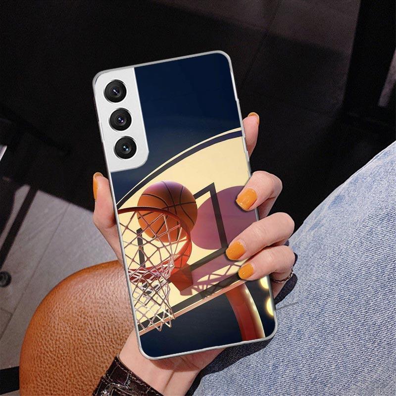 Basketball Basket Play Phone Case For Samsung Galaxy S24 S25 Edge S26 Ultra S23 S22 S21 Plus S20 FE + Personalized Print Cover G