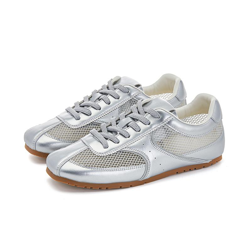 Fashion AIYUQI Women's Sneakers Mesh 2025 New Summer German Training Shoes For Women Large Size Flat Female Shoes