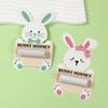 6PCS/SET Portable Easter Cash Holder Funny Money Wallet Bunny Banknote Card  Home Decorations