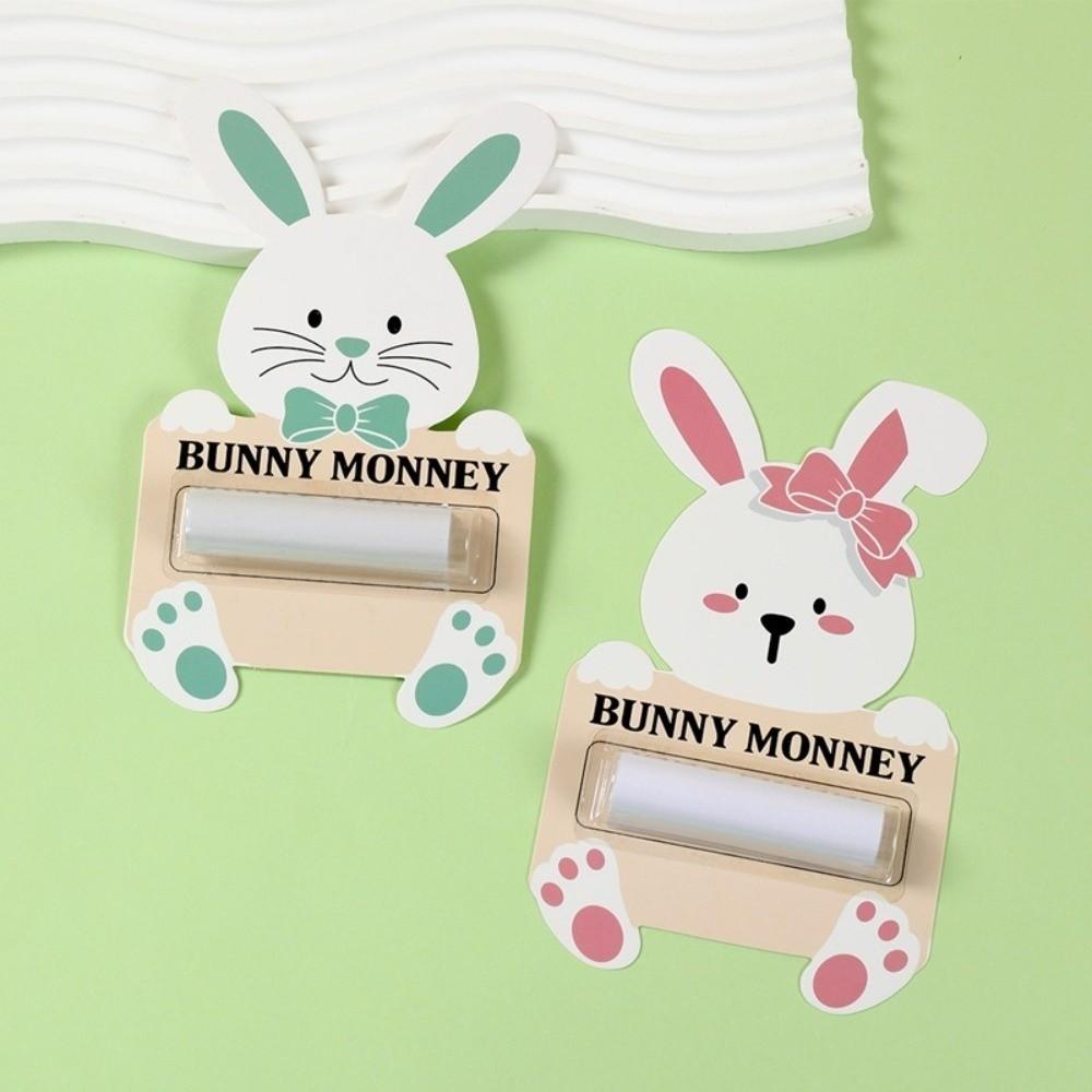 6PCS/SET Portable Easter Cash Holder Funny Money Wallet Bunny Banknote Card  Home Decorations