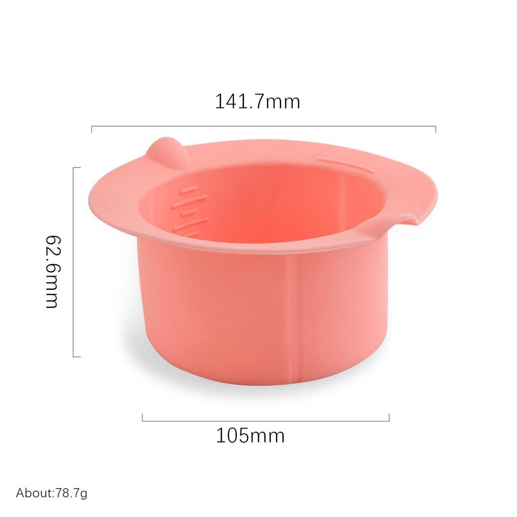 Silicone Wax Melting Bowl - Multi-functional, Easy-to-Clean Hair Removal Wax Bean Liner