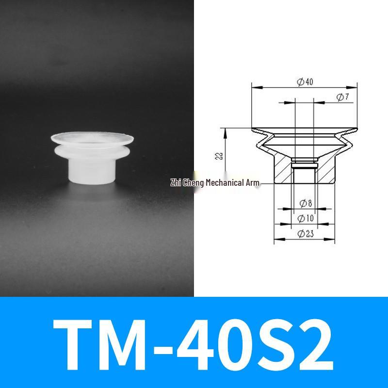 Industrial Silicone Mechanical Arm Vacuum Suction Cup Nozzle – Single/Double/Triple Layer Pneumatic Head