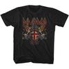 Def Leppard Def Crest Schwarzes Kinder T-Shirt Jugend Unisex