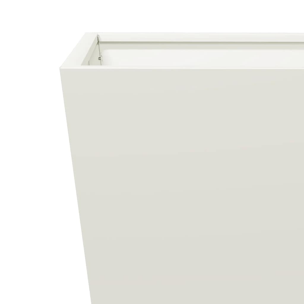 White Plant Pot 30x30x30 Cm Steel