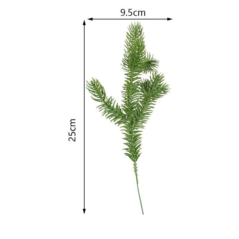 10pcs Christmas Fake Plants Pine Branches Christmas Decoration Artificial Pine Needles Wreath For Xmas Home Decor New Year Gifts