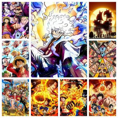 New Japan Anime One Piece Luffy 5D DIY Diamond Painting Mosaic Embroidery Cross Stitch Picture Home Decor Children's Gifts
