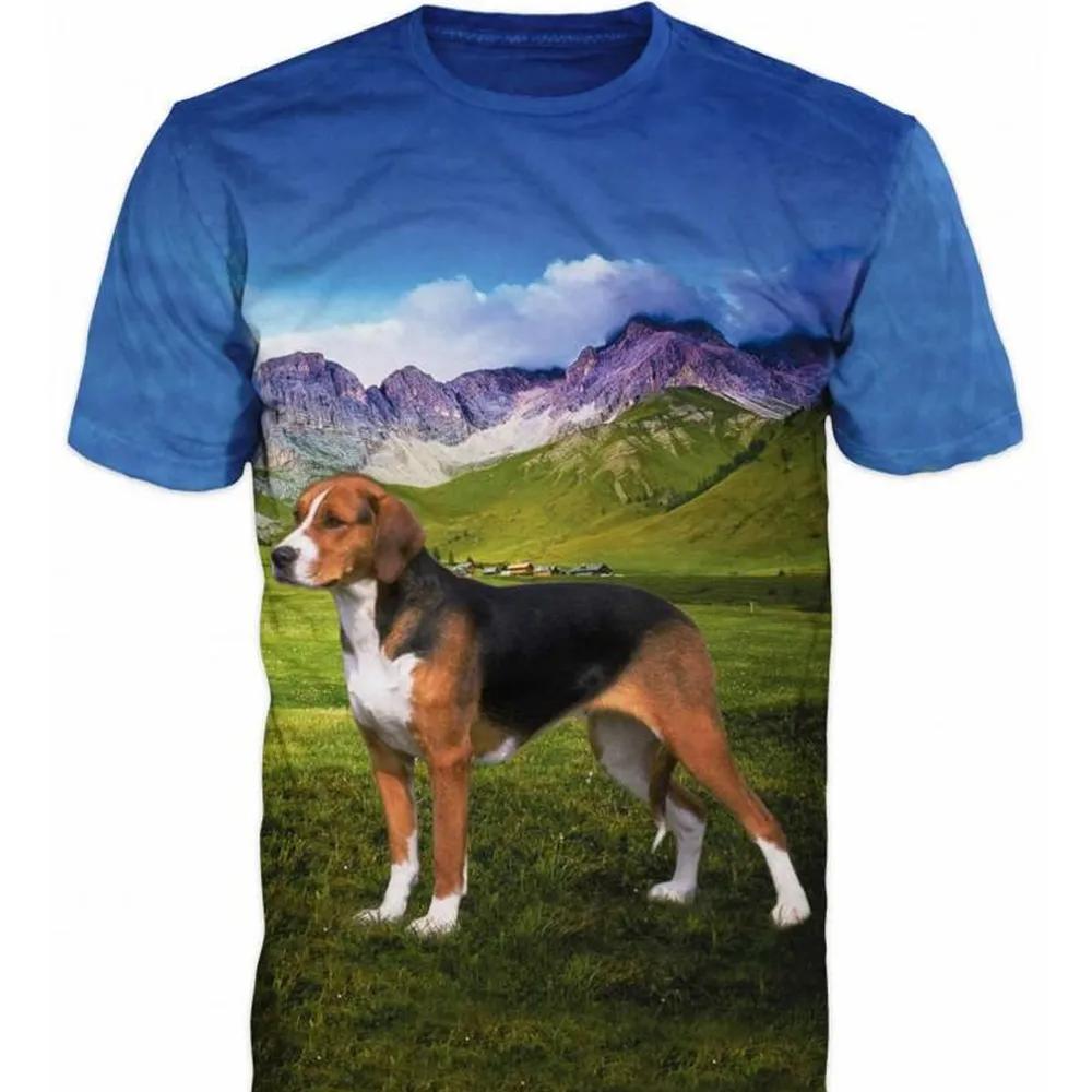 Sommer Mode Jagd Hund 3D männer T-Shirt Harajuku Stil kinder Tier Rundhals Shirt