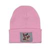 Minnie Mouse Mouse Knit Hat With Embroidered Alphabet Breathable Fabric