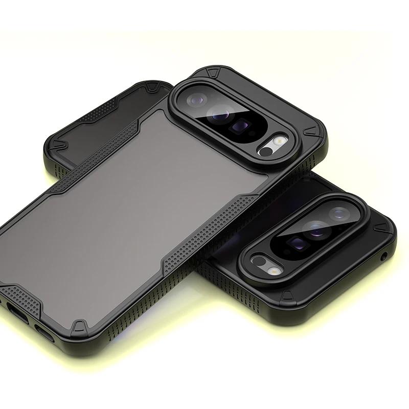 Fashion Frosted Translucent Hard Phone Case For Google Pixel 10 9 8 6 A Pro XL Skin Feeling Air Bag Shockproof Protector Cover