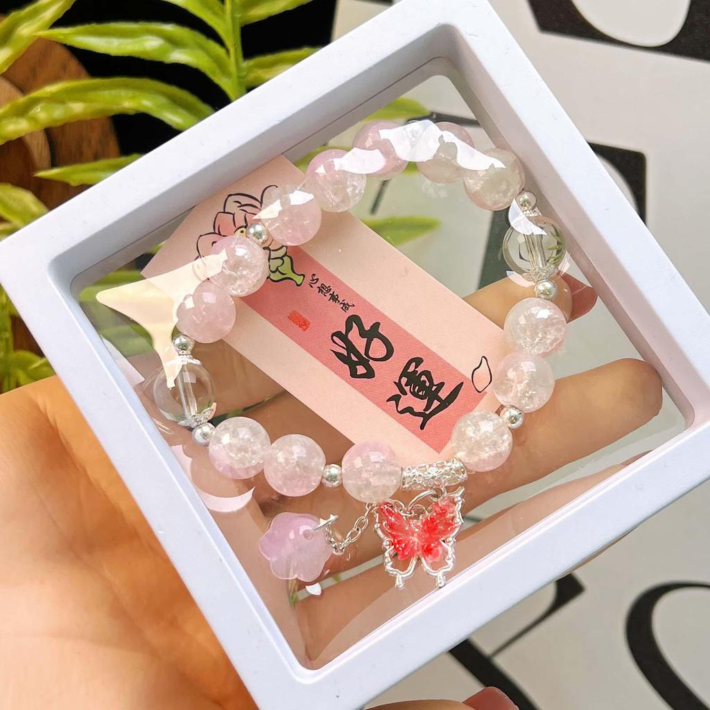 Colorful Imitation Crystal Beaded Bracelet for Women - Best Friend Birthday Gift and Cultural Creative Ornament