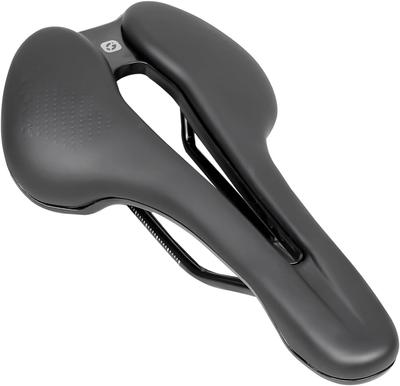 GORIX Saddle Bicycle Saddle with Slim Nose for Scratch Road Bike Shock Absorption Bicycle Saddle Saddle Replacement Stylish Sports Saddle Black Cross