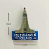 Iceland Reykjavik Resin Fridge Magnet Stickers Travel Souvenir Gift Landscape Refrigerator Magnet Home Kitchen Decor