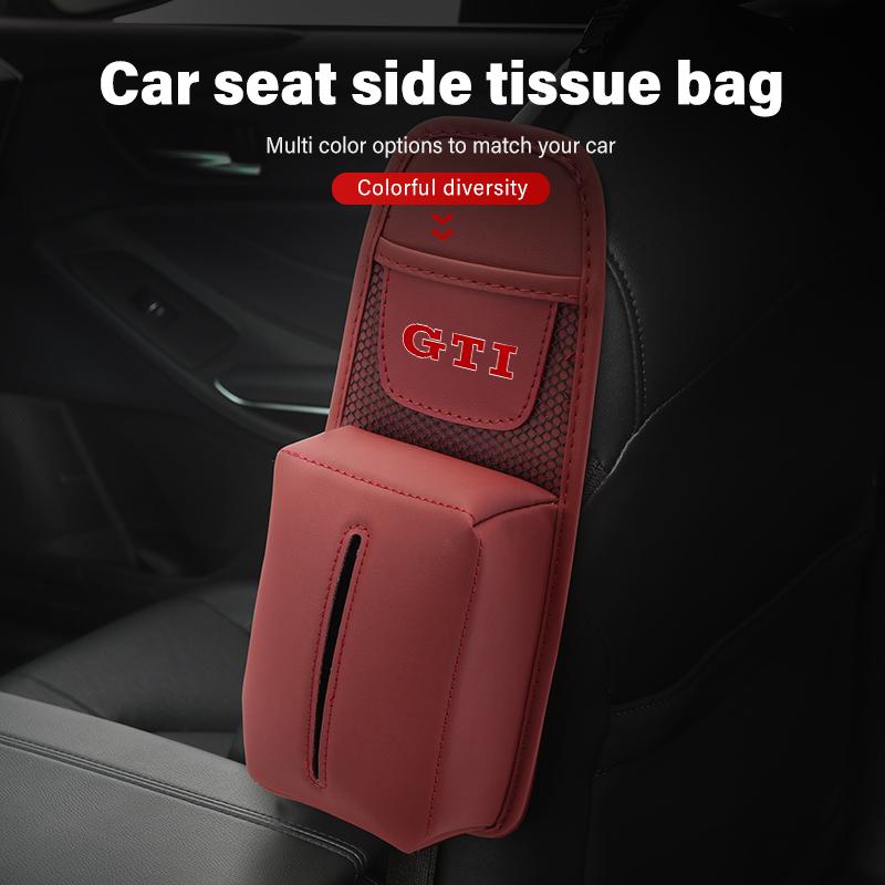 VFHJQ1 For Volkswagen VW Car Holder Between Seats Mutifuntional Middle Storage Bag Hanging GTI Tiguan Passat B5 B6 B7 CC Jetta MK5 MK6