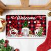 2024 New Christmas Welcome Mat Christmas Dwarf Area Rug Festive Atmosphere Home Decor Indoor Outdoor Entrance Mat