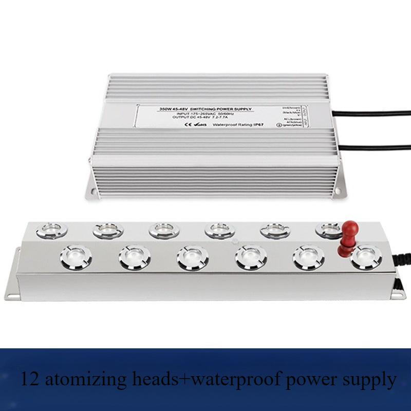 

Head Ultrasonic Mist Maker Fogger Stainless Steel Electric Air Humidifier Fog Quantity Nebulizer