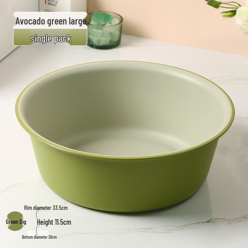 Extra Thick Durable Plastic Washbasin for Laundry, Student Dorms & Foot Washing