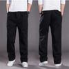 Spring Autumn Thin Men's Casual Pants Work Pants Large Size Loose Men's Long Cargo Pants Elastic Waist Lightweight