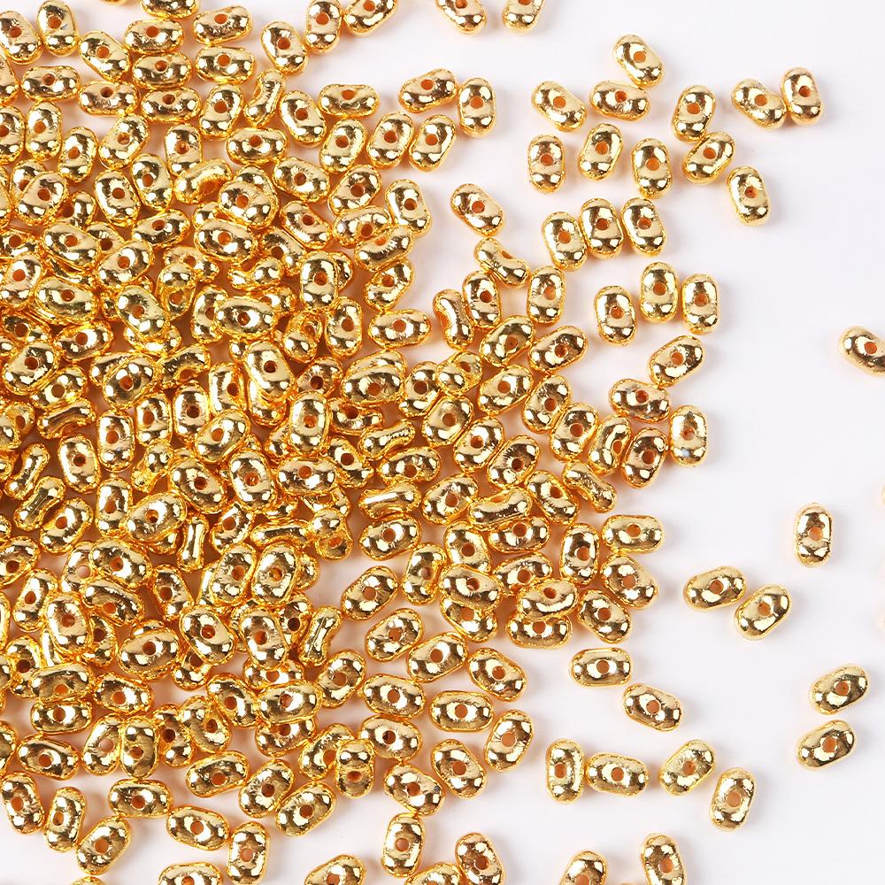 Acrylic Gold Silver Peanut Beads Beaded Necklace Work In Progress Bracelet Handmade Diy Jewelry Accessories Accessories Materials