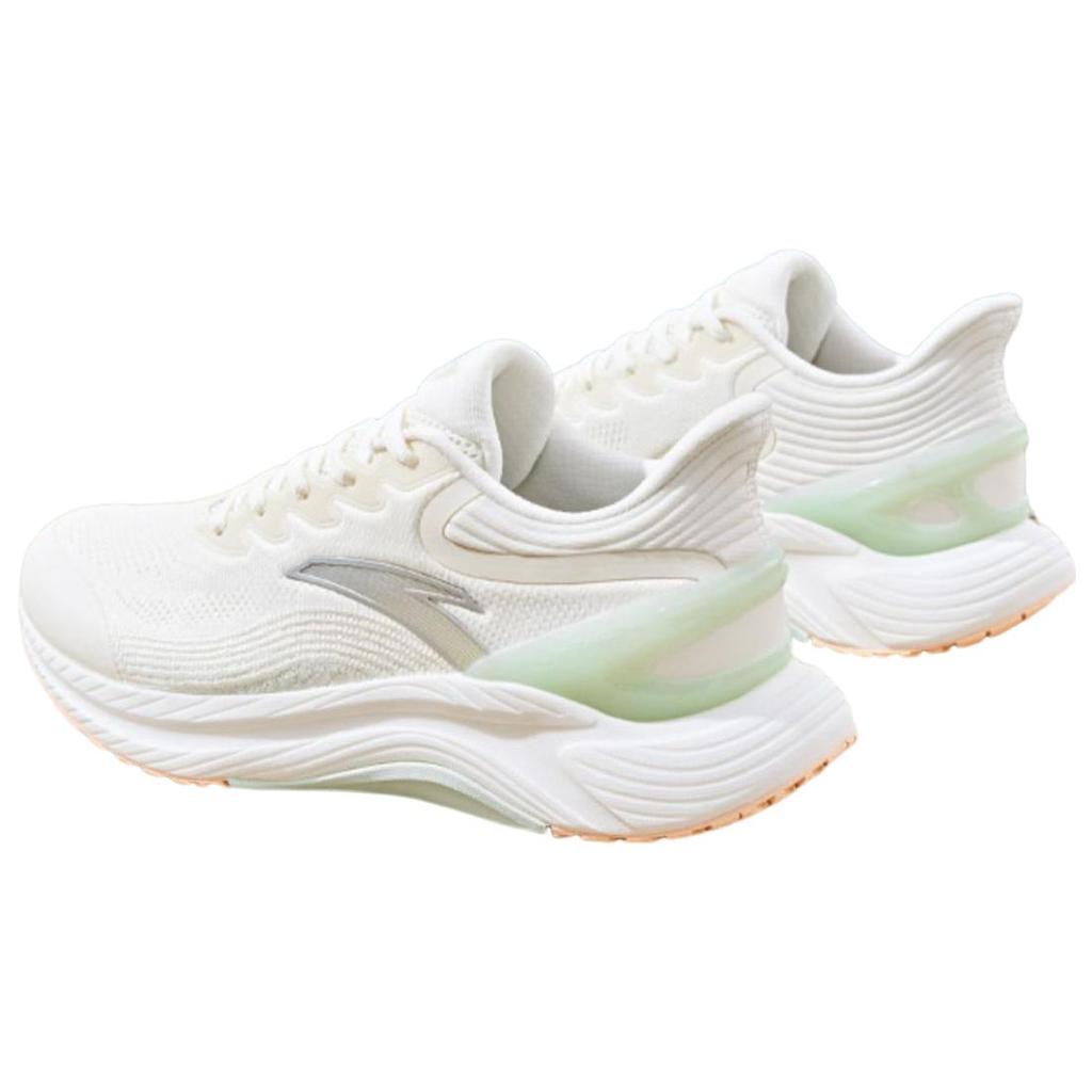 New Anta Gen 3.0 Lite Cushioning, Slip Resistant, And Abrasion Resistant Low Top Running Shoes Women's Ivory White 122315586-3