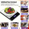 Kitchen Scale, 5kg/1g, with 6 Units, Battery-powered