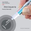 White Long-Head Quick-Drying Waterproof Oil-Based Marker Pen for Construction and Carpentry