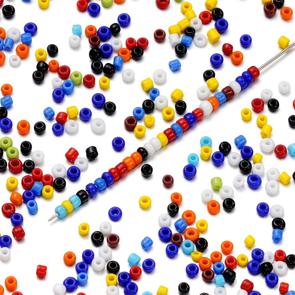 10g/Lot 2mm Mixed Glass Seed Beads Charm Colorful Bead for DIY Spacer Loose Bracelet Necklace Earring Jewelry Making Accessories